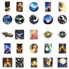 50 Creative Night Black Starry Sky Universe Graffiti Stickers DIY Mobile Phone Case Skateboard Suitcase Hand Account