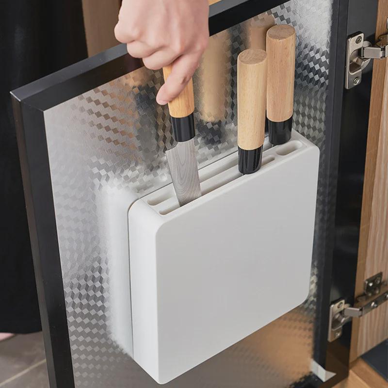 Knife Rack Wall-Mounted, Punch-Free Kitchen Storage Solution