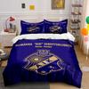 Set Biancheria da Letto con Logo AIK Set Biancheria Copripiumino Set Copripiumino Federe (1 * Copripiumino 2 * Federe, senza piumino)