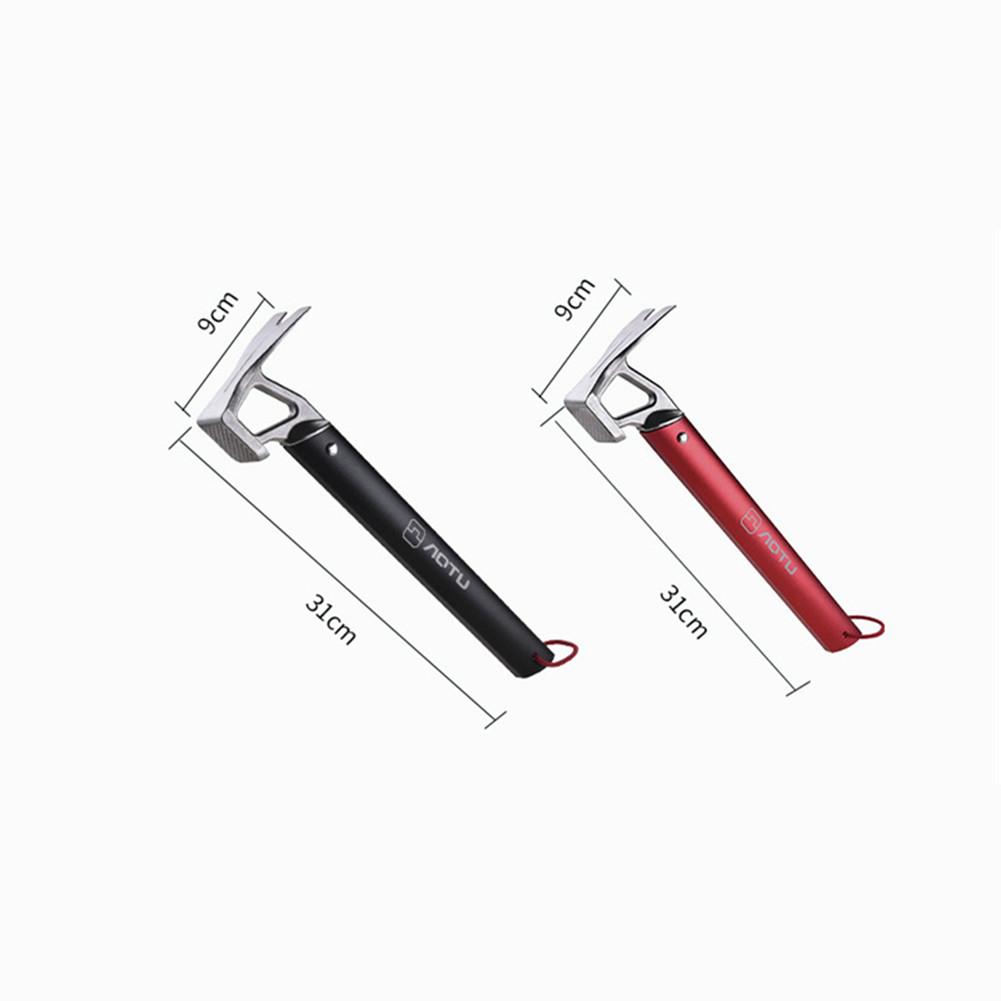 Zeltnagelhammer mit Griff Multifunktional Leichtgewicht Outdoor-Überlebensausrüstung Für Bergsteigen Camping
