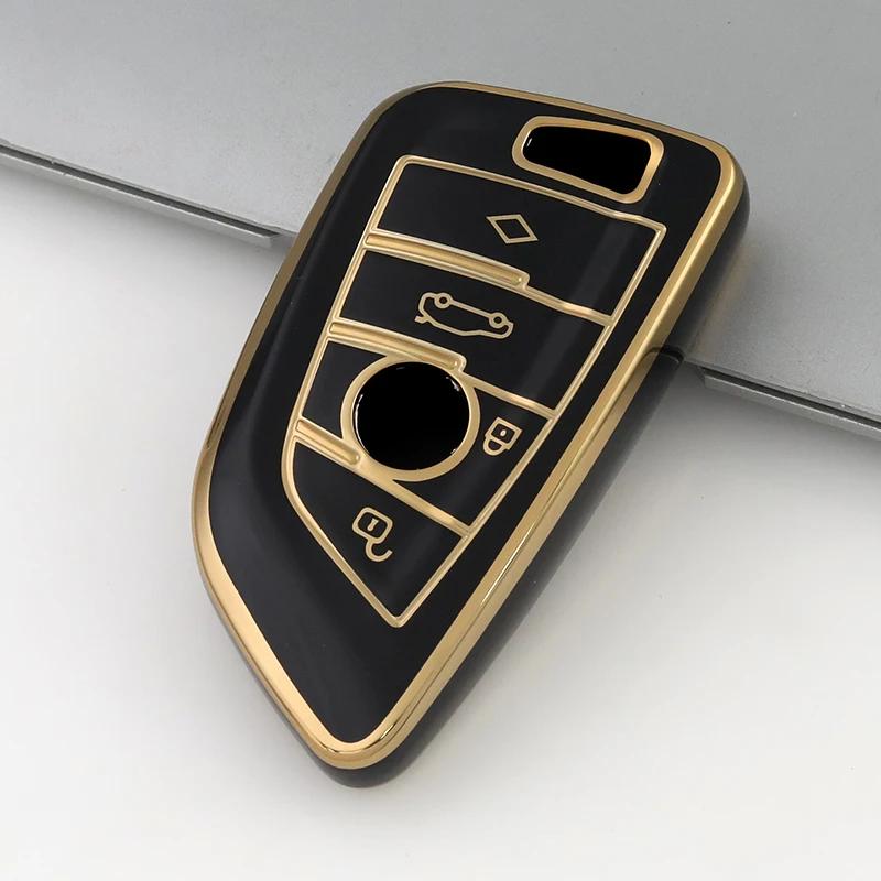 Auto TPU Autoschlüsselhülle Abdeckung Schale Schlüsselanhänger Halter Schutz für BMW X1 X3 X5 X6 Serie 1 2 5 7 F15 F16 E53 E70 E39 F10 F30 G30