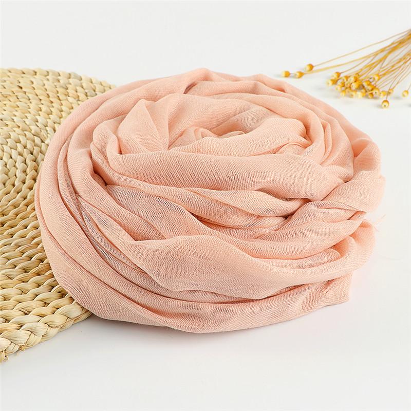 37 Color Plain Big Size Fringe Cotton Viscose Scarf Lady Warme Soft Shawls And Wraps Pashmina Stole Female Kerchief Muslim Hijab