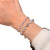 Zircon Bow Pearl Bracelet: Heart Light Collection - Fashionable, Versatile Wrist Accessory for Women