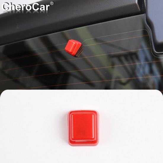 Exterior Rear Windshield Wiper Nozzle Trim Cover For Jeep Wrangler JL 2018+ Red