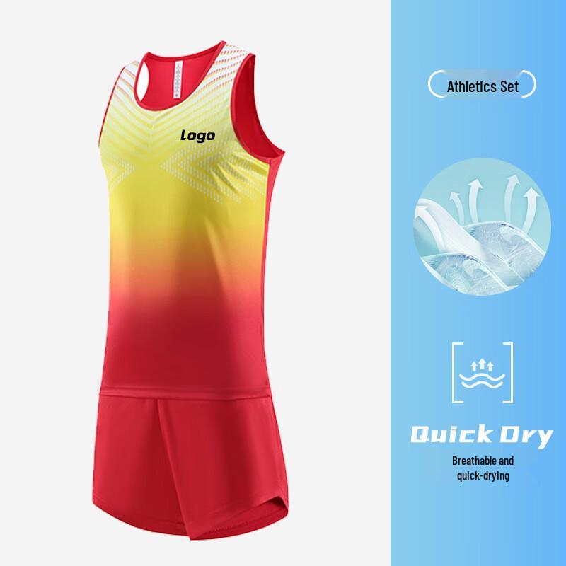 

Unisex Quick-Dry Athletics Training Set (Vest & Shorts) S-4XL