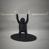 Funny Barbell Toilet Paper Holder Fitness Themed Multi-functional Storage Rack  Kitchen Decor