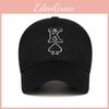 Fashionable Spade Letter Pattern Embroidered Casual Sun Shading Baseball Cap
