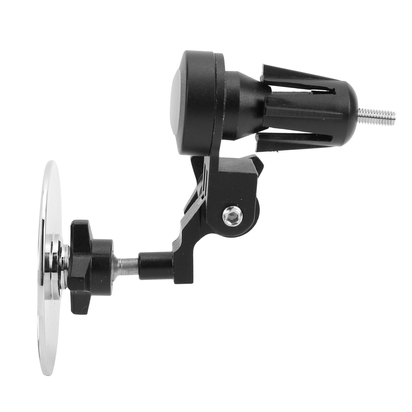 Bike Handlebar Mirror Bicycle Rearview Mirror With Light Rotatable Back Side Reflector