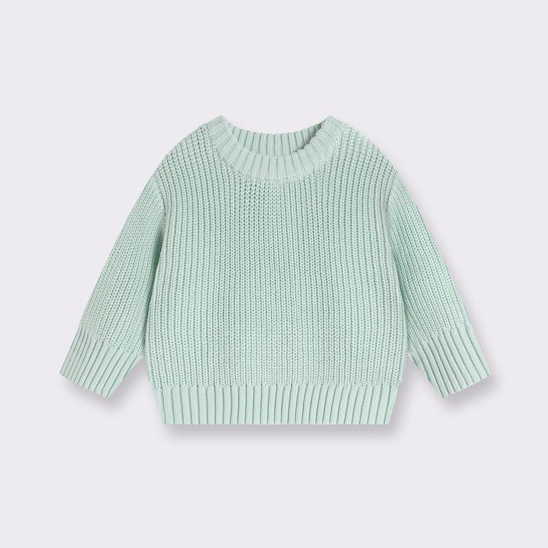 0-7T Bambino Bambina Neonato Maglione Neonato Pullover Lavorato a Maglia Top Casual Base Abbigliamento in Maglia