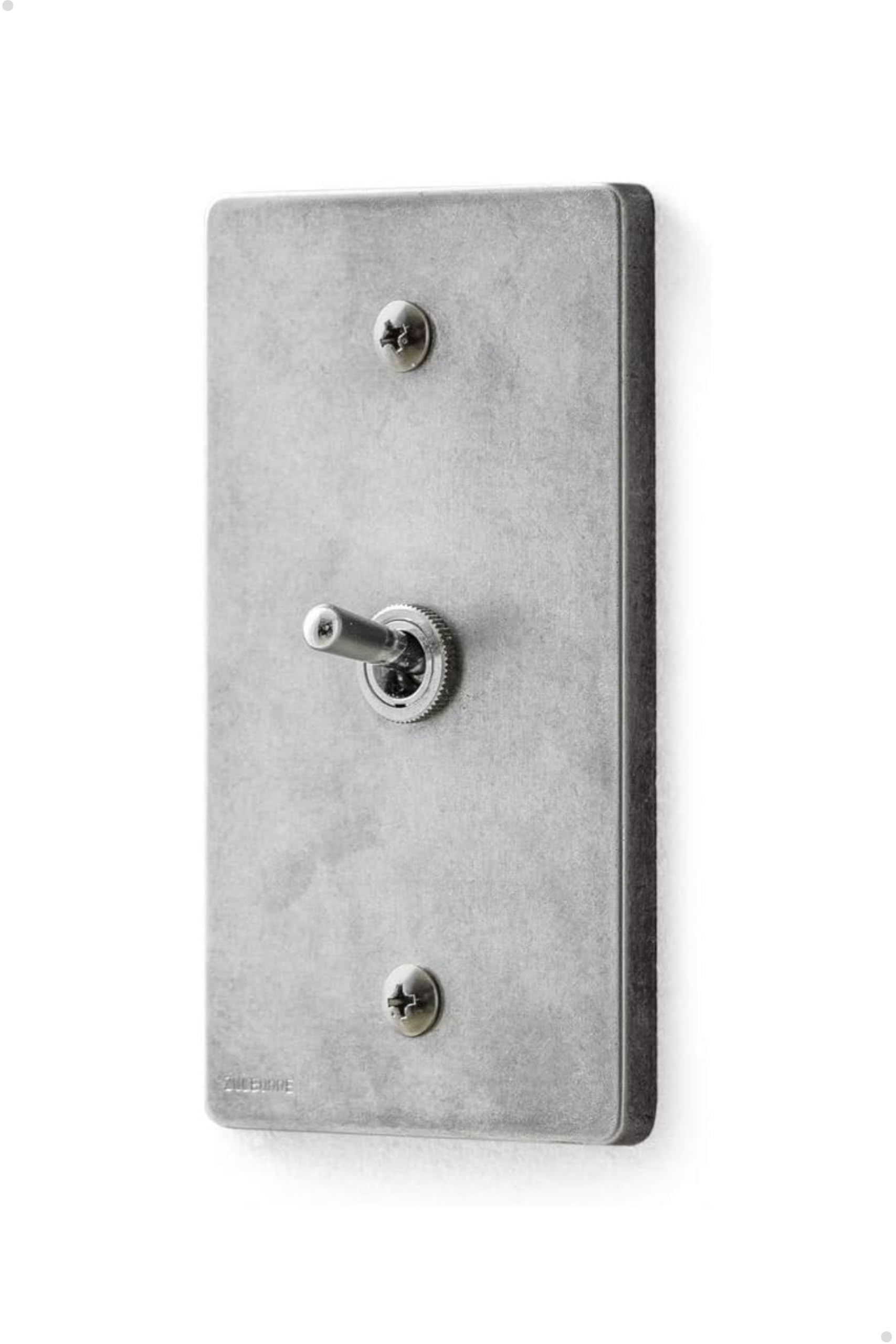 

ZOLBONNE Toggle Switch Plate [Good Design Award Winner] [Made in Japan] Aluminum Die-Cast, Vertical, Single-Port, ZS4-101, 3-Way Compatible