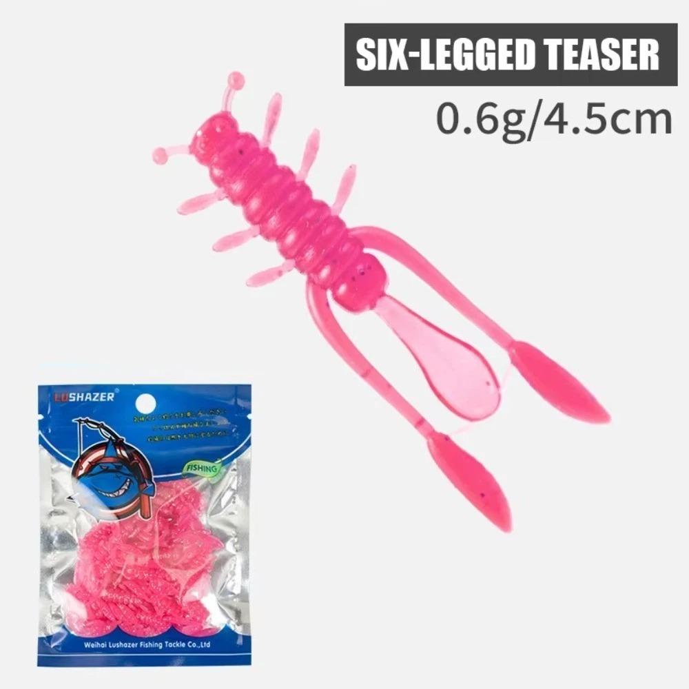 45mm Length Soft Lure Larva Soft Material Soft Fishing Lures Mini Mini Worm Lures For Bass