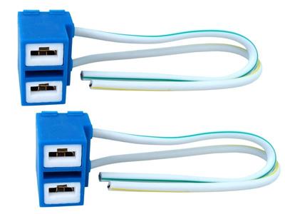 H7 Bulb Socket, Angled, Ceramic, 15 Cm Cable, 2 Pcs.