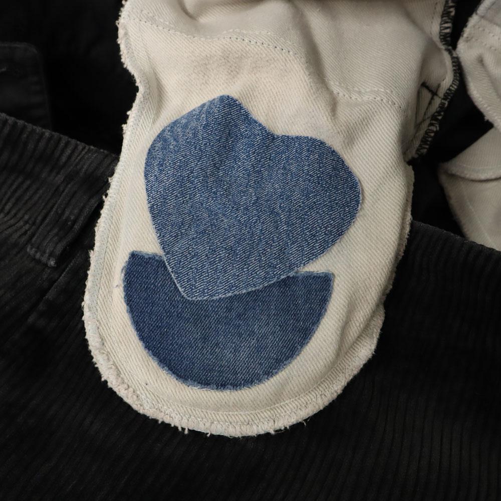 OLD 80s Vintage Black Corps Corduroy Pants Black Logger Pants Men's Used