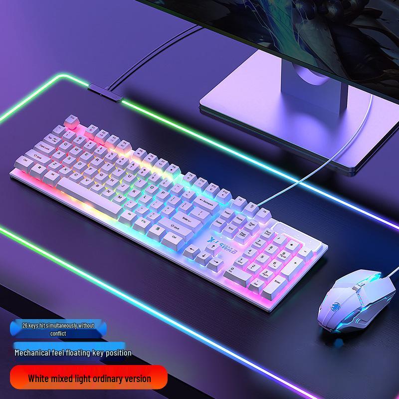 Pioneer GX330 Mechanical-Feel Gaming Keyboard & Mouse Set - Luminous for PC/Laptop