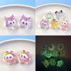 Entzückende Nachtleuchtende Cartoon-Resin-Accessoires der 4. Generation für DIY-Haarspangen und Handyhüllen
