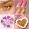 8-color Love Shape Glitter Palette Big Sequins Body Face Stickers Gel Gold Silver Purple Flash Shimmer Monochrome Eye Shadow