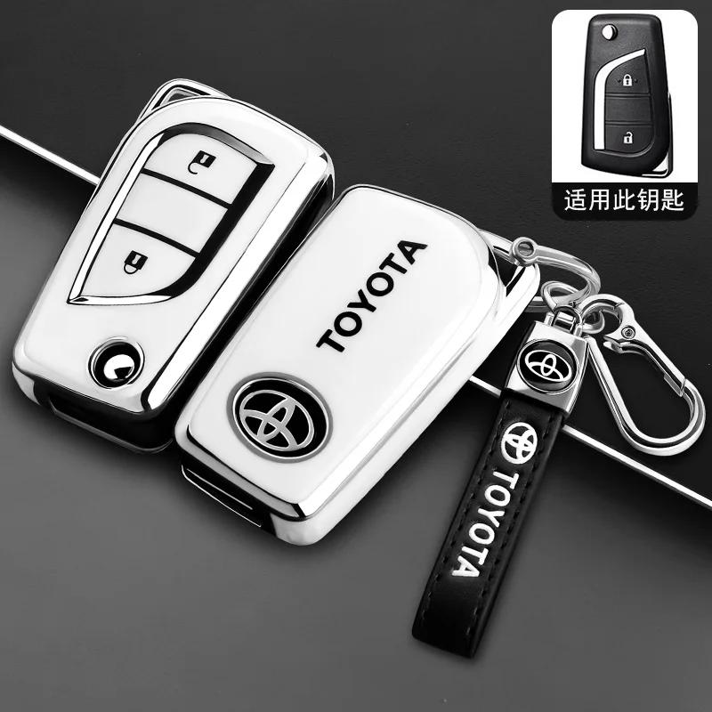 AOQ1 TPU Silicone Key cover case for Toyota Camry RAV4 Highlander Avalon C-HR Prius Corolla GT86