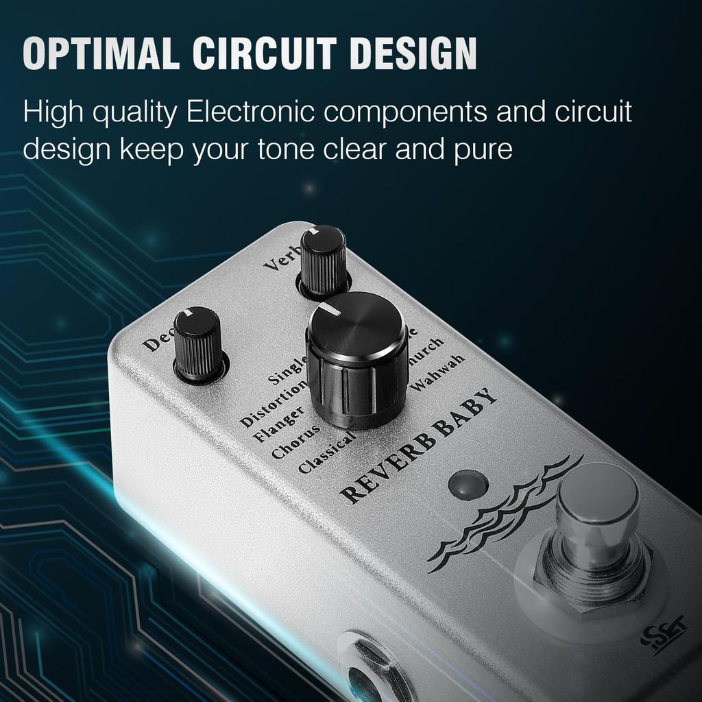ISET Guitar Effect Analog Guitar Pedal (Reverb Plus)