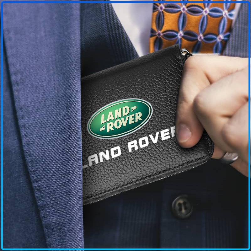 Leather Car Driver's License ID Card Bank Card Wallet Car Styling For Land Rover Freelander 2 L2 L319 L462 LF Range Sport Evoque L322 Discovery 2 3 4