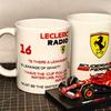 1PC F1 Team Ferrari Racing Charles Leclerc Ceramic Water Cup Coffee Mug Handle Tea Cups Enthusiast Peripheral for Woman Man Gift ZXX1