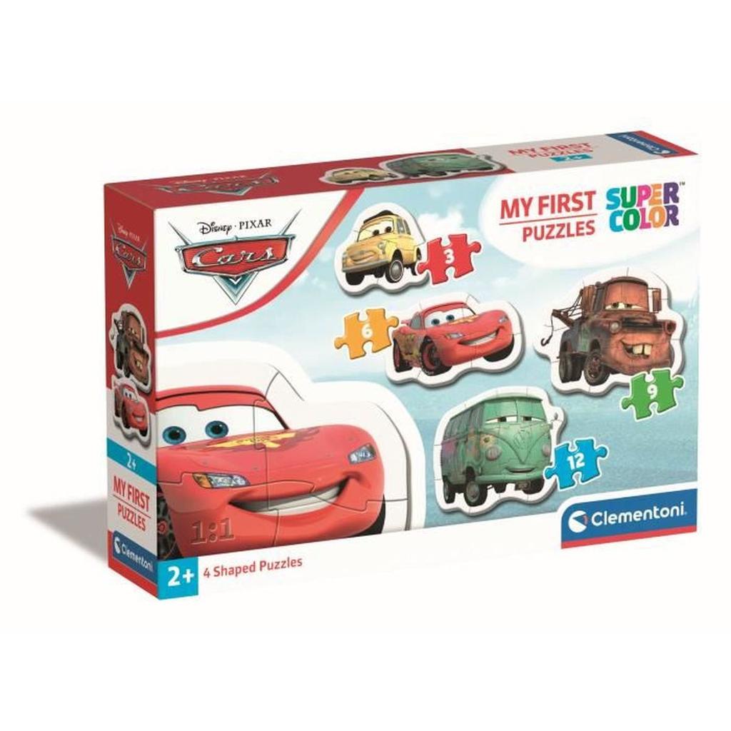 CLEMENTONI - My First Puzzles - Cars - Puzzle évolutif 3-6-9-12 pieces - Mixte - A partir de 2 ans