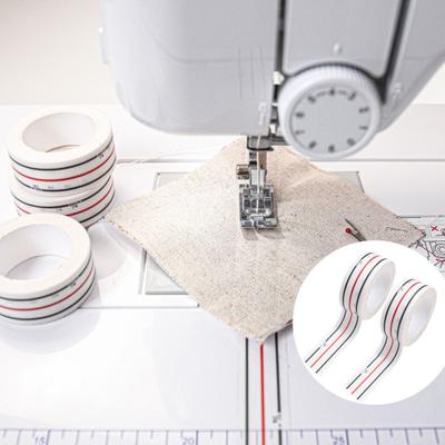 2 rotoli di nastri per cucitura diagonale per macchine da cucire Guida accurata per il posizionamento dell'imbastitura Facile da tagliare Rimovibile Ideale per cuciture diagonali diritte