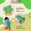 R-Mini002 9pcs Mini Diamond Painting Cactus Canvas Art Printings Custom Mini 5D Diamond Painting Kit