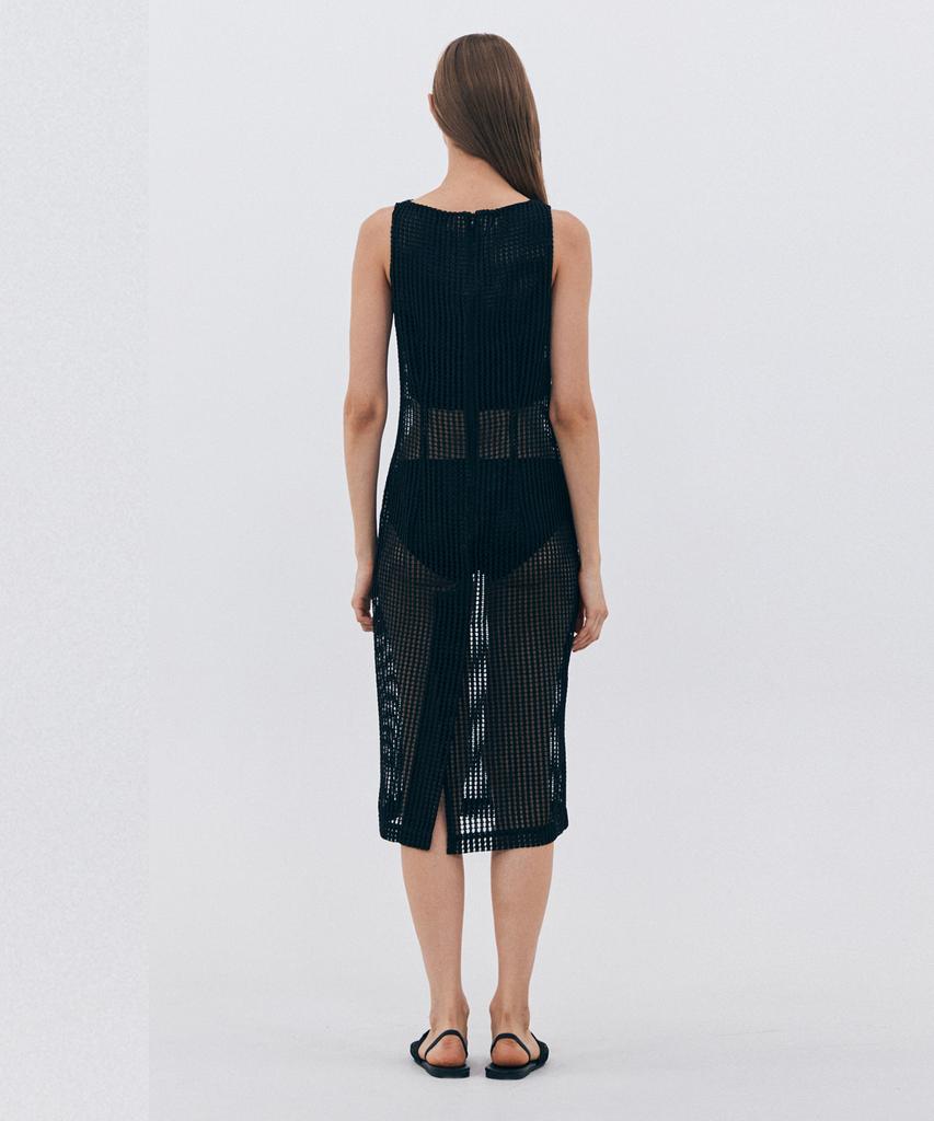 Bedermi Black Mesh See Through Dress