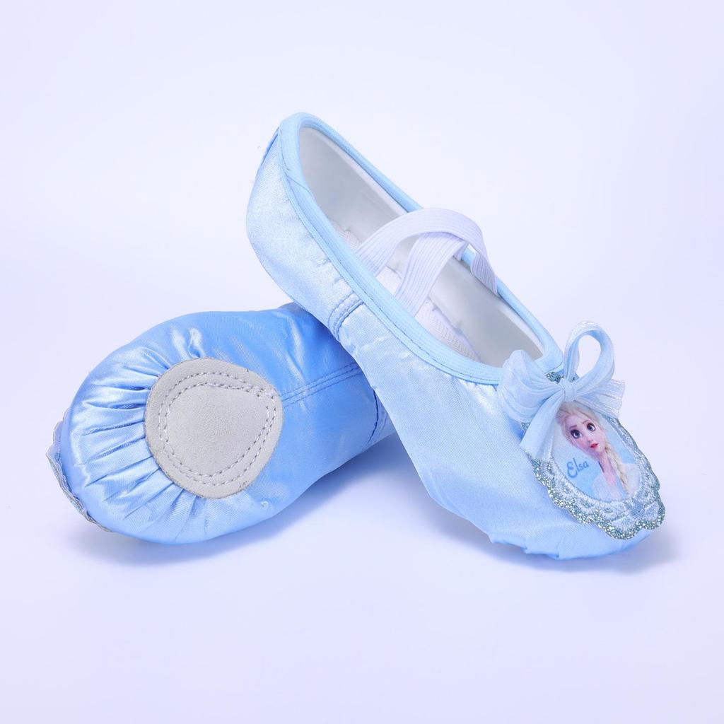 Blaue Katzenpfote Ballett-Tanzschuhe für kleine Mädchen - Stil 8119