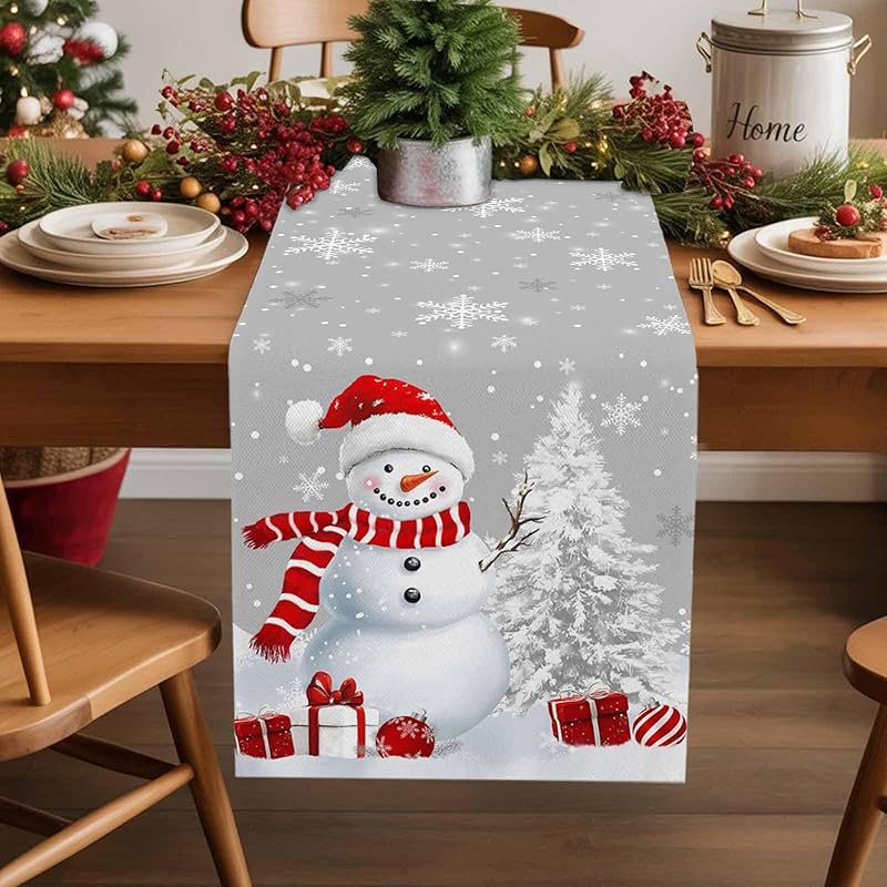 Halloween Linen Table Runner,Spiders Spiderweb Texture Dresser Scarf Kitchen Dinning Tabletop Covers Decor for Indoor Outdoor Party Holiday Wedding