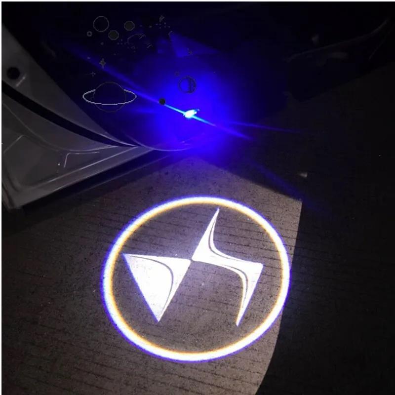 

2Pcs LED Logo Car Door Light For Citroen DS DS3 2002- 2016 2017 2018 2019 2020 2021 2022 Projector Emblem Sticker Accessories 2PCS