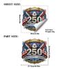 250th US Independence Day Commemorative Wall Stickers for Decoration