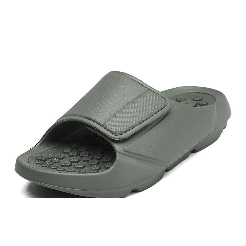 Summer Comfort Massage Slippers: Lightweight Shock-Absorbing Single Strap Sandals for Outdoor and Beach, Available In Large Sizes.