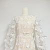 Australian Summer 2024 Floral Round Neck Hollow Waist Long Dress for Women