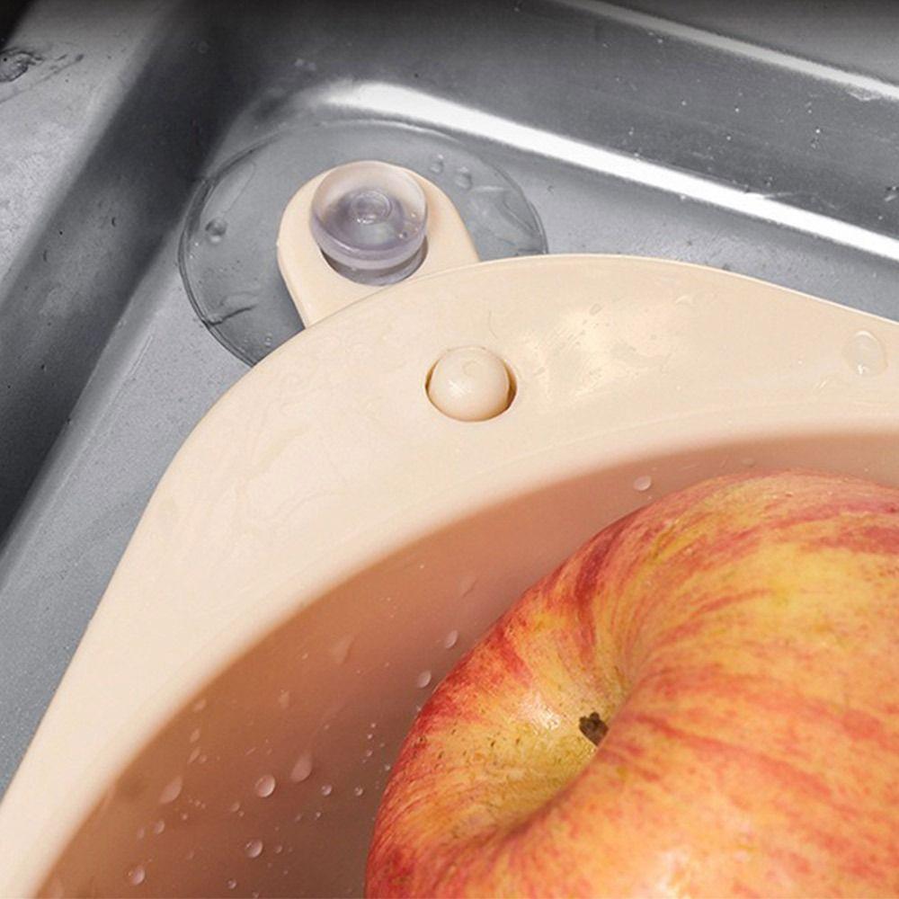 Suction Cup Sink Drain Basket Triangular Sponge Rag Storage Box Gifts Kitchen Sink Trash Boxes