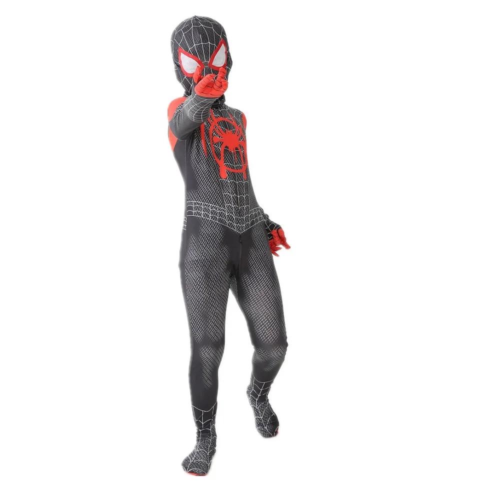 PS4 Spindelmannen Kostym Full Samling Set Barn Halloween Julkalas Födelsedagspresent Helkroppsdräkt Superhjälte Cosplay Jumpsuit