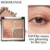 Moon Shadow Sunlit 4-Color Eyeshadow Palette: Waterproof, Sweatproof, Long-Lasting, Easy To Apply, Versatile for Everyday Use.