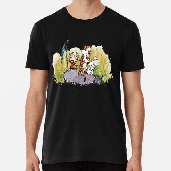 Calvin And Hobbs Funny Moment T-Shirt S-5XL Best T-Shirt