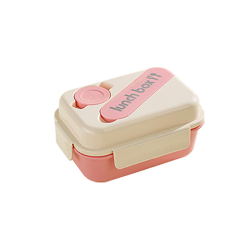 Buckle Macaron Value Lunch Box, Water Cup Dopamine Set, Microwave Oven Heating, Grid Sealing Bento Box