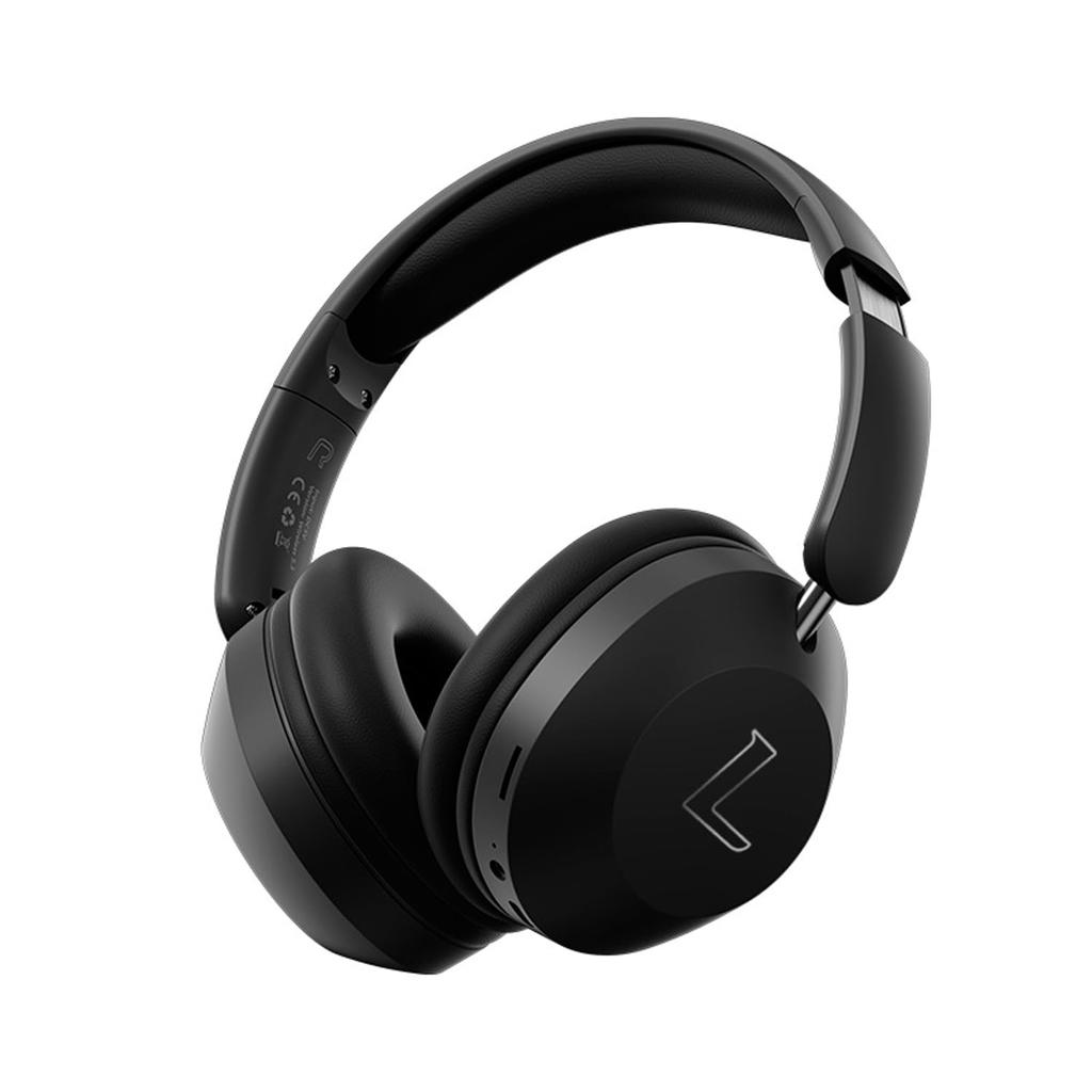 HAOYUJP New Bluetooth Wireless Bluetooth 40mm HD Driver Wired and Foldable and Rotating Headset, Earbuds, 5.3, Unit, Dual-Use Wireless, (Black)