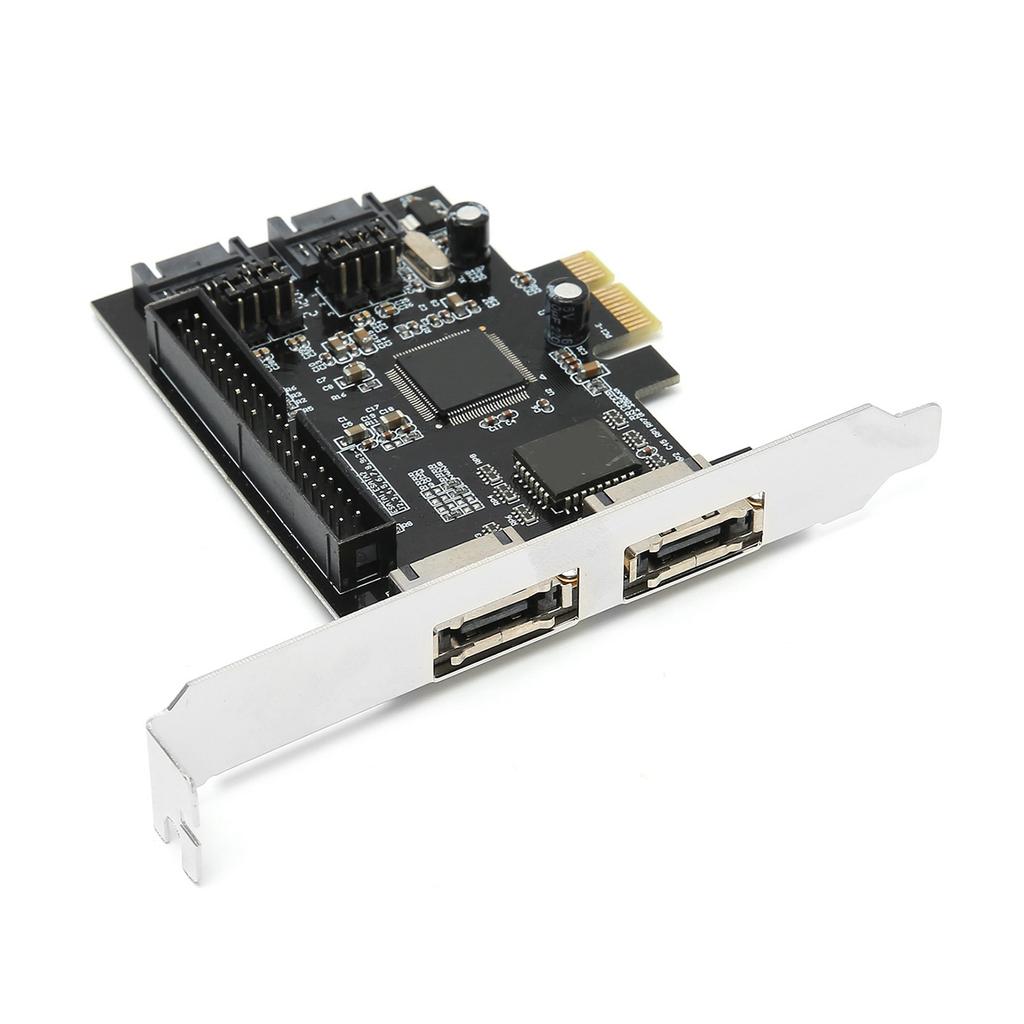 Adapter Card PCIe To SATA ESATA IDE PCB Network Converter Computer Hardware with Driver CD