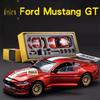 1/42 Ford Mustang GT 2018 Montage-Modifikationsserie Legierung Diecast Automodell Trendige Heimdekoration Miniaturen Geburtstag