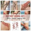 Flower Instant Decals Mehndi Designs Body Art Sticker Fashion Hand Tattoo  Summer Vacation