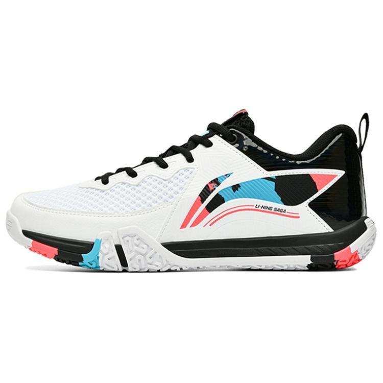 Li Ning Saga 2 Lite Low Top Badminton Shoes Unisex White AYTT003-2
