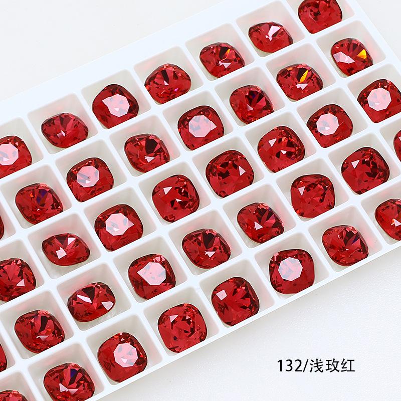 10Pcs Crystal K9 Glass Drill Tip Bottom Drill Fat Square Special-Shaped Nail Drill Clothing Accessories