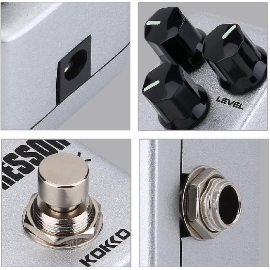 Dilwe Effect Pedal Mini Guitar Compressor Sustainer Pedal for Electric Guitar Accessories