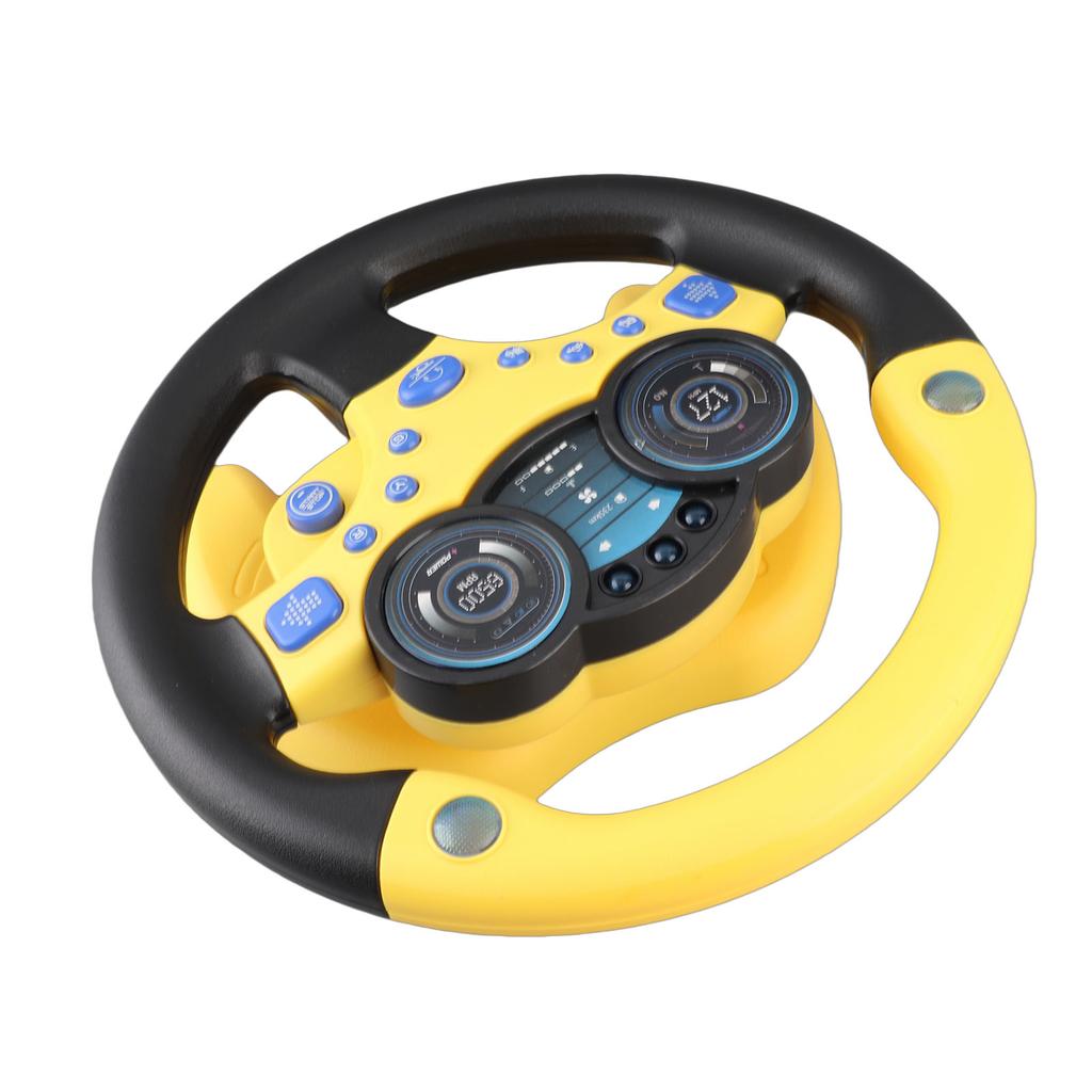 Simulation Steering Wheel Children Early Education Initiation Toy with Base Birthday Gifts