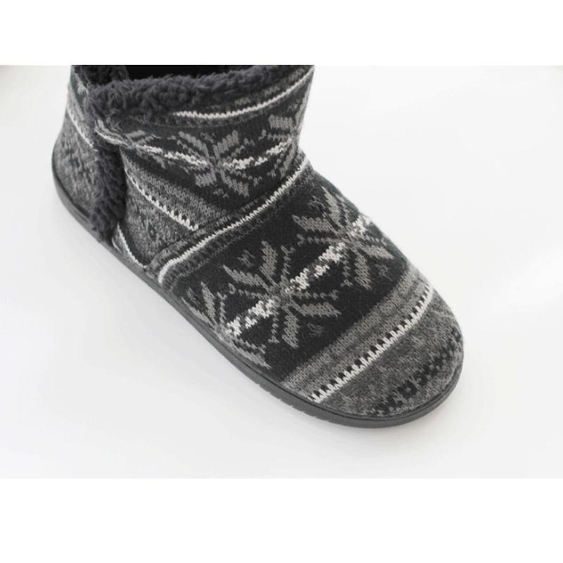 Pantofle Kozačky Dámské Zimní Teplé Plyšové a Pletené Domácí Pantofle Vnitřní Venkovní Sněhové Boty