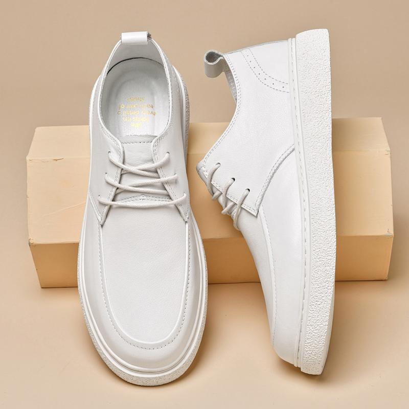 Neue Luxusmarke Herren Freizeitschuhe Leichtes Fahrschuhwerk Echtes Leder Herren Sneaker Atmungsaktive Wanderschuhe