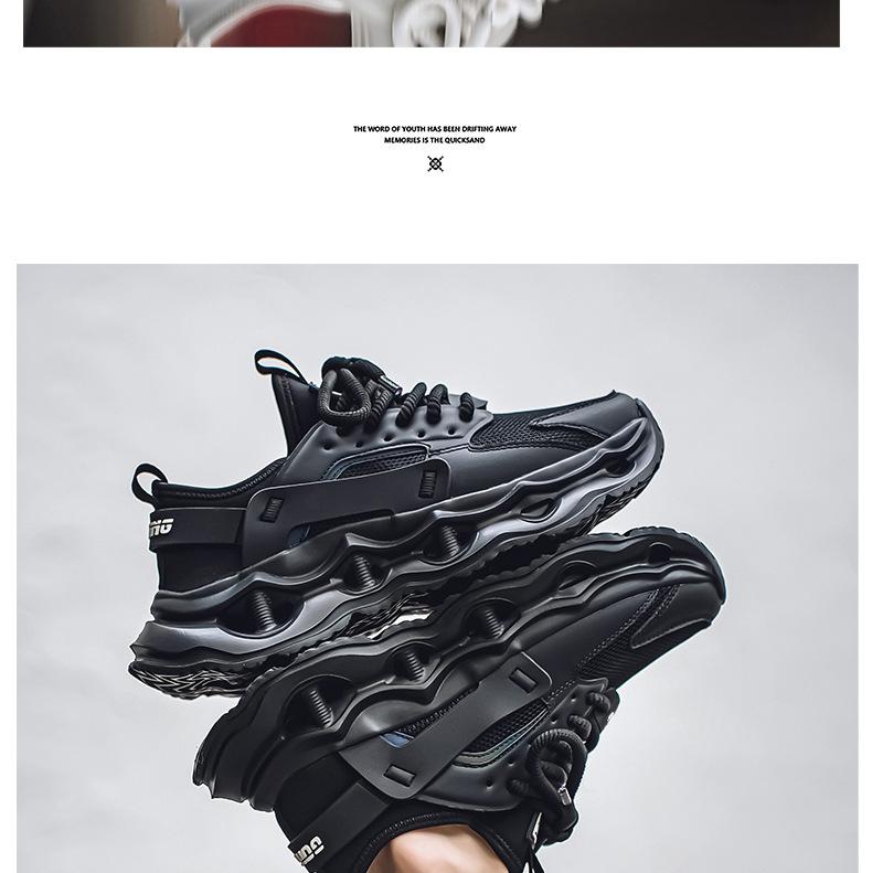 Men's Shoes Summer New Thick-soled Heightening Dad Shoes Mesh Breathable Men's Casual Shoes Student Sports Shoes Trendy Shoes Men